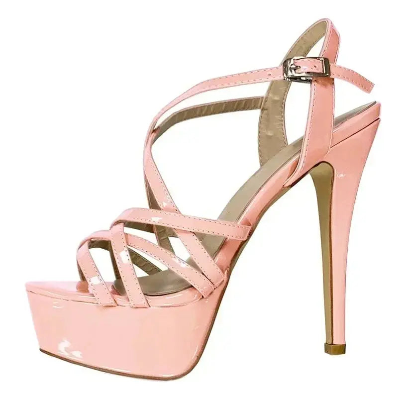 Party shoes featuring a fierce snakeskin pattern and elegance.