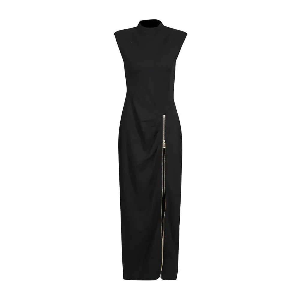Back view of the gown highlighting the seamless comfort and modern design elements.