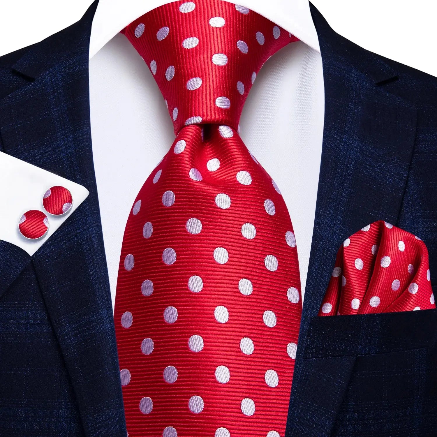 Formal tie set featuring an eye-catching paisley pattern.