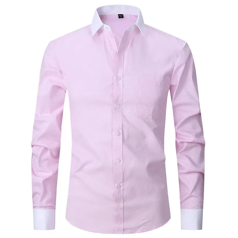 Elegant drape of the breathable fabric in the Signature White Shirt.