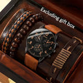 Gift for him: sport watch and bracelet set in a stylish presentation box.