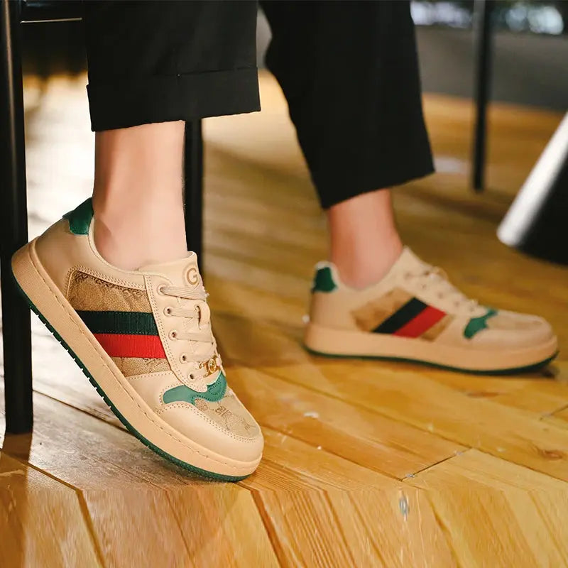 Glide With Style sneakers in white, perfect for casual and upscale looks.