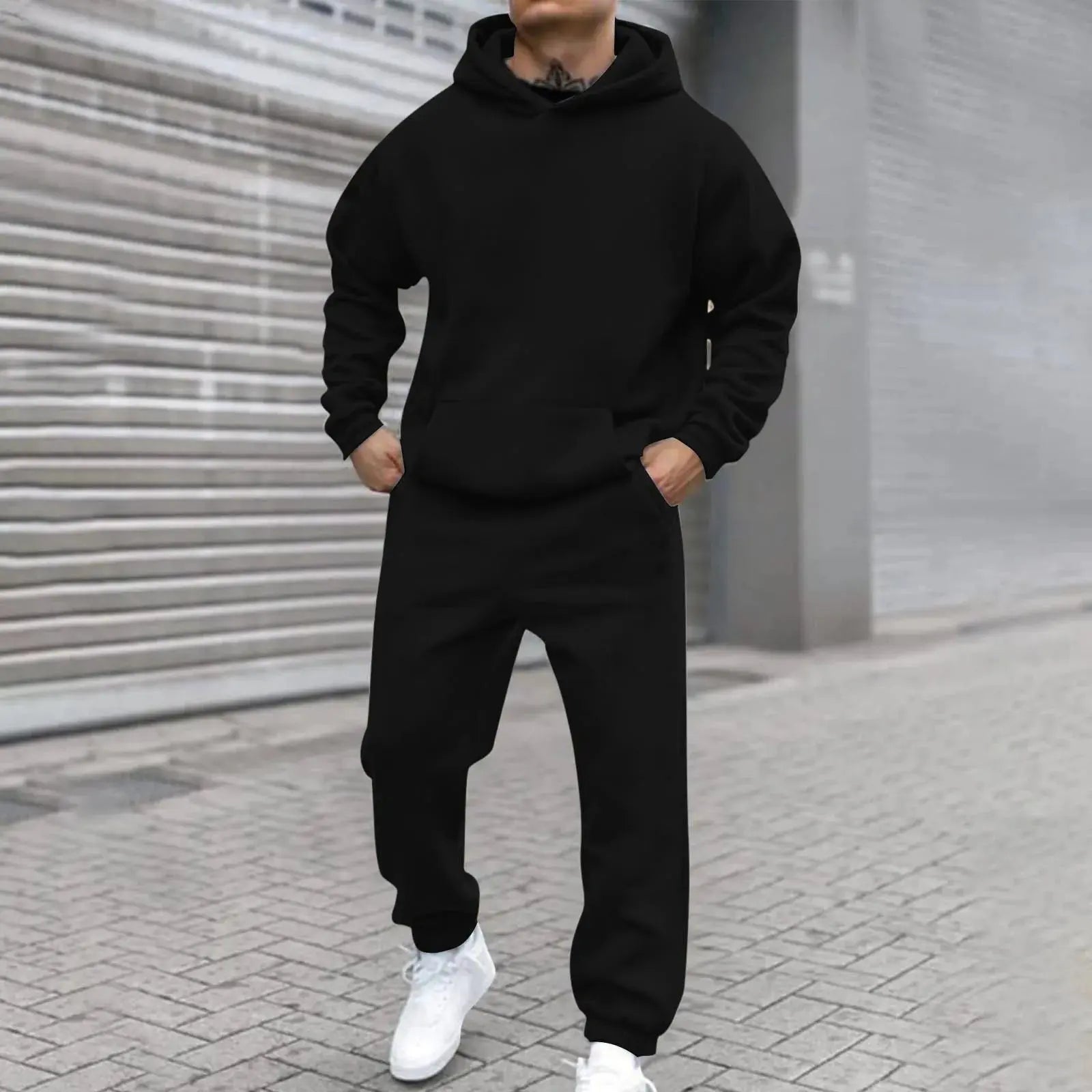 Men's Leisure Suit with adjustable drawstring waist for a personalized fit and comfort.
