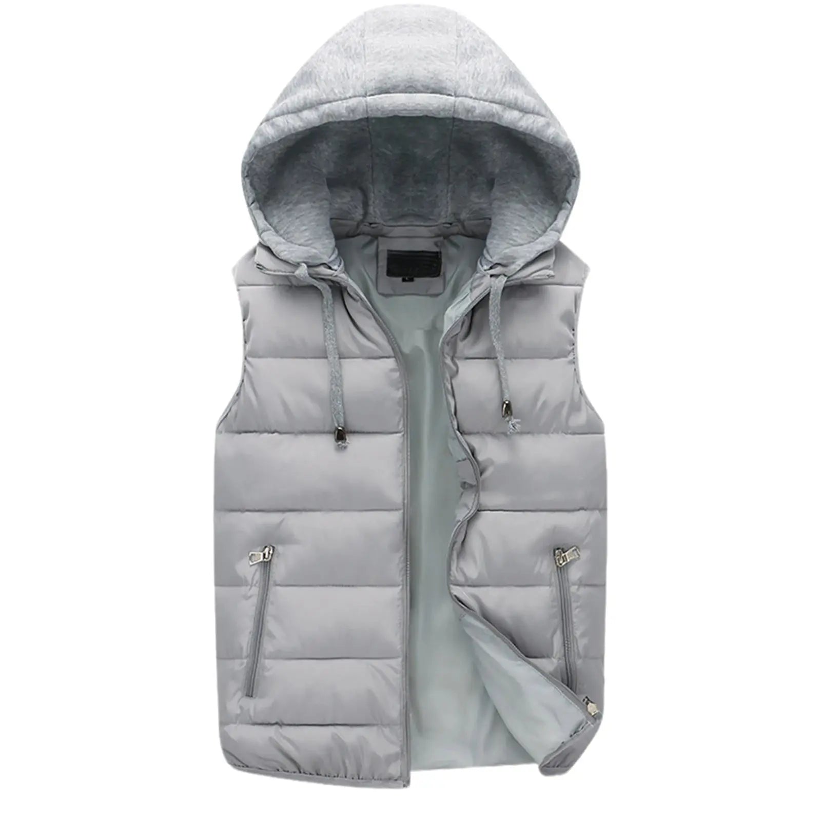 Deep pockets of the Winter Embrace Vest, perfect for essentials and warming hands in winter.