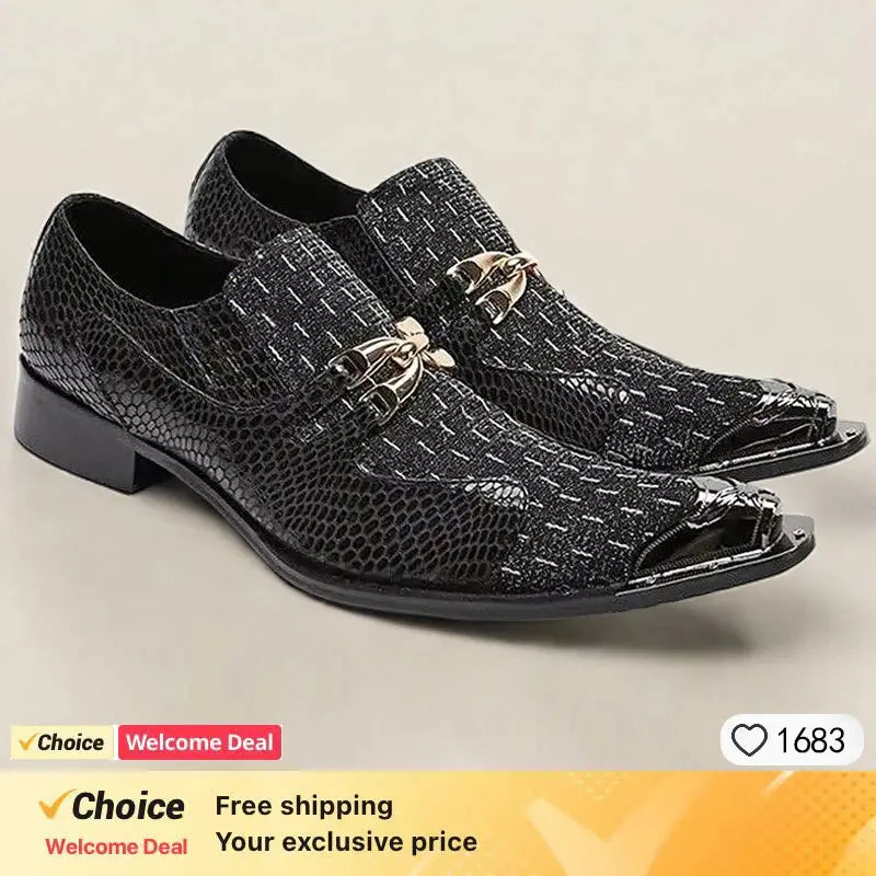 Metallic formal shoes with paisley detailing perfect for weddings and business meetings