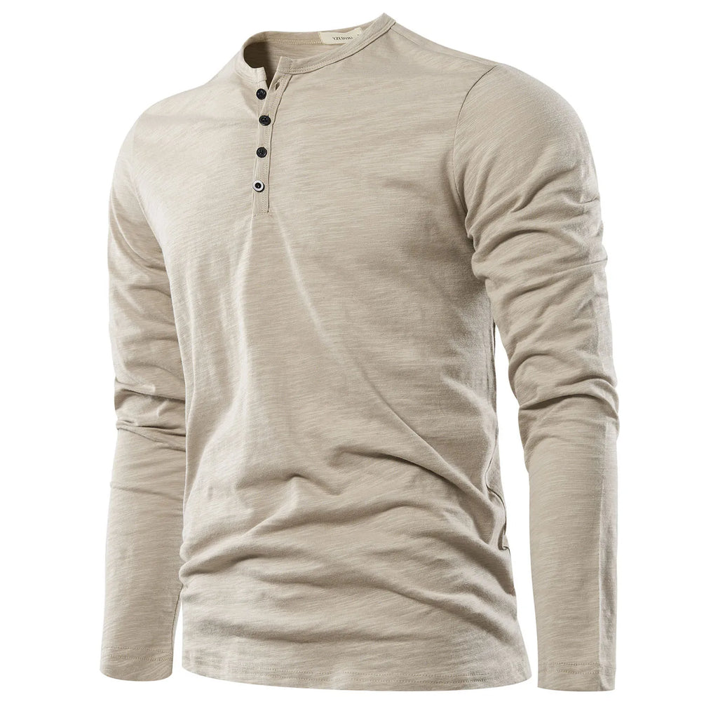 Autumn Whisper Soft Cotton Comfort Tee in soft slub cotton, perfect for casual autumn days.