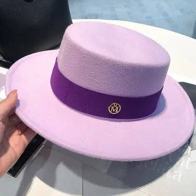 Elegant ribbon band hat that adds a touch of class to any ensemble.