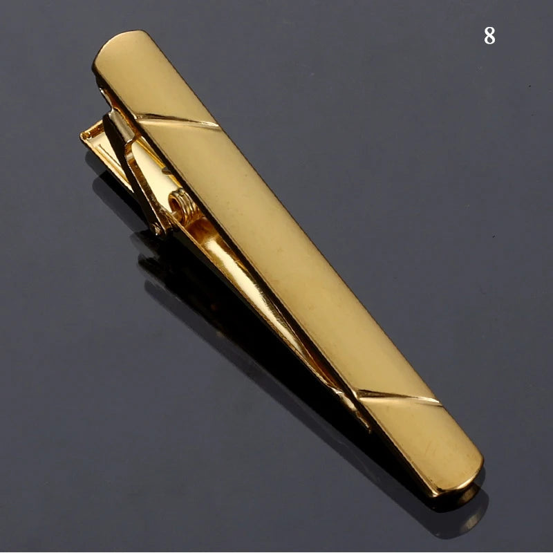 Rose gold tie clip, a perfect gift for the modern gentleman.