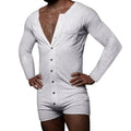 Stylish men's loungewear jumpsuit, perfect for casual outings or lounging at home in luxury.