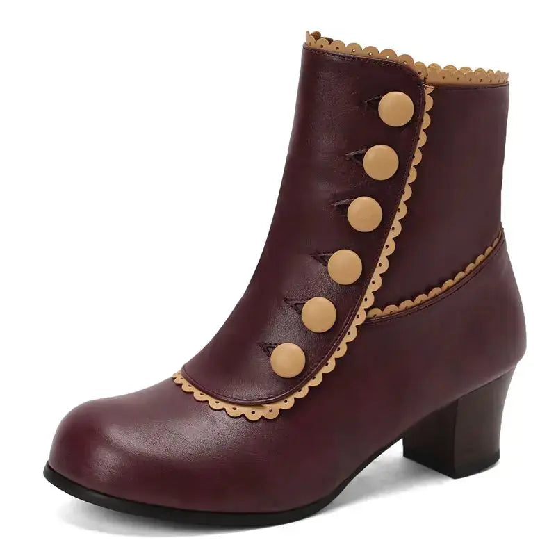 Fashionable winter outfit featuring chic ankle boots as a statement piece.