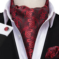 Formal event tie, Golden Hour Ascot with refined silk blend fabric.