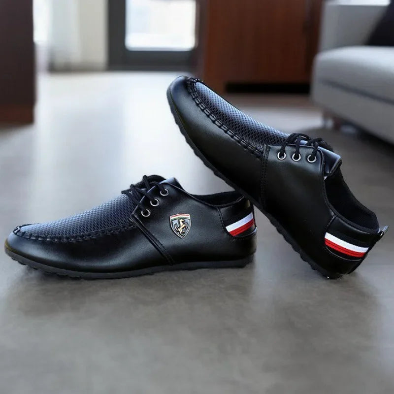 Durable rubber outsole of loafers providing reliable grip and lasting wear.