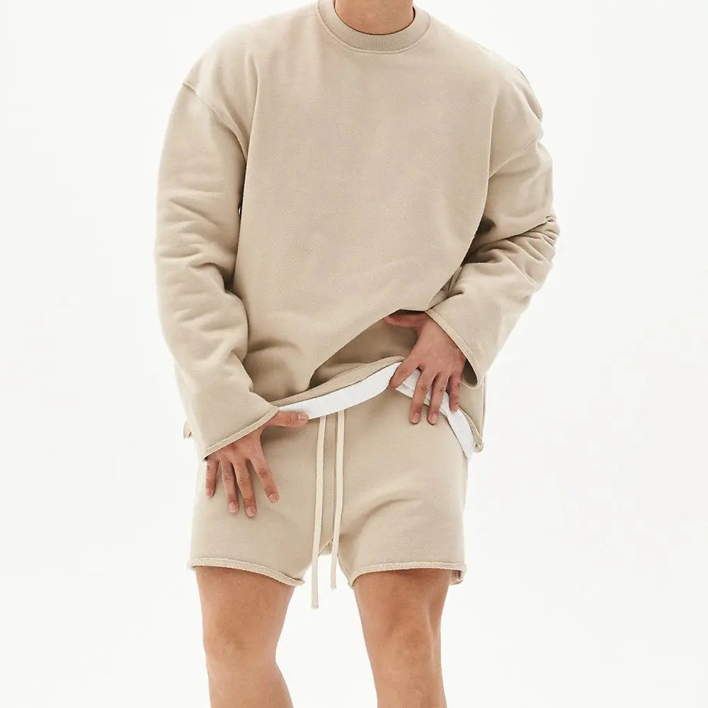 Comfortable athletic wear in dark gray, perfect for autumn workouts.