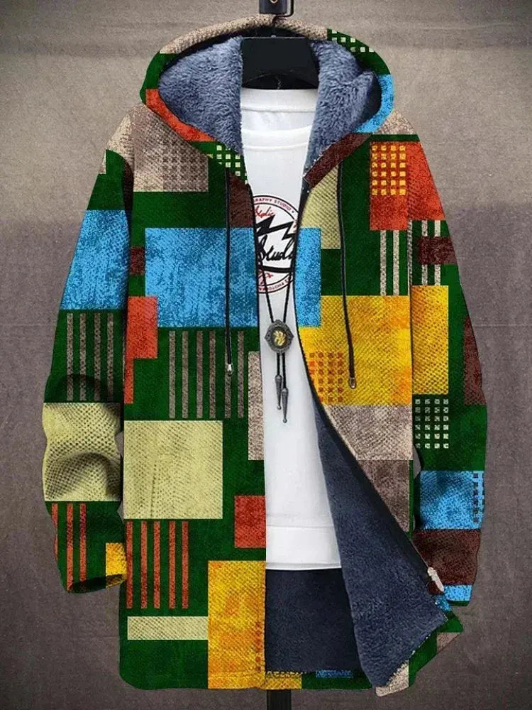 Durable construction of the vibrant winter coat, built for the season.