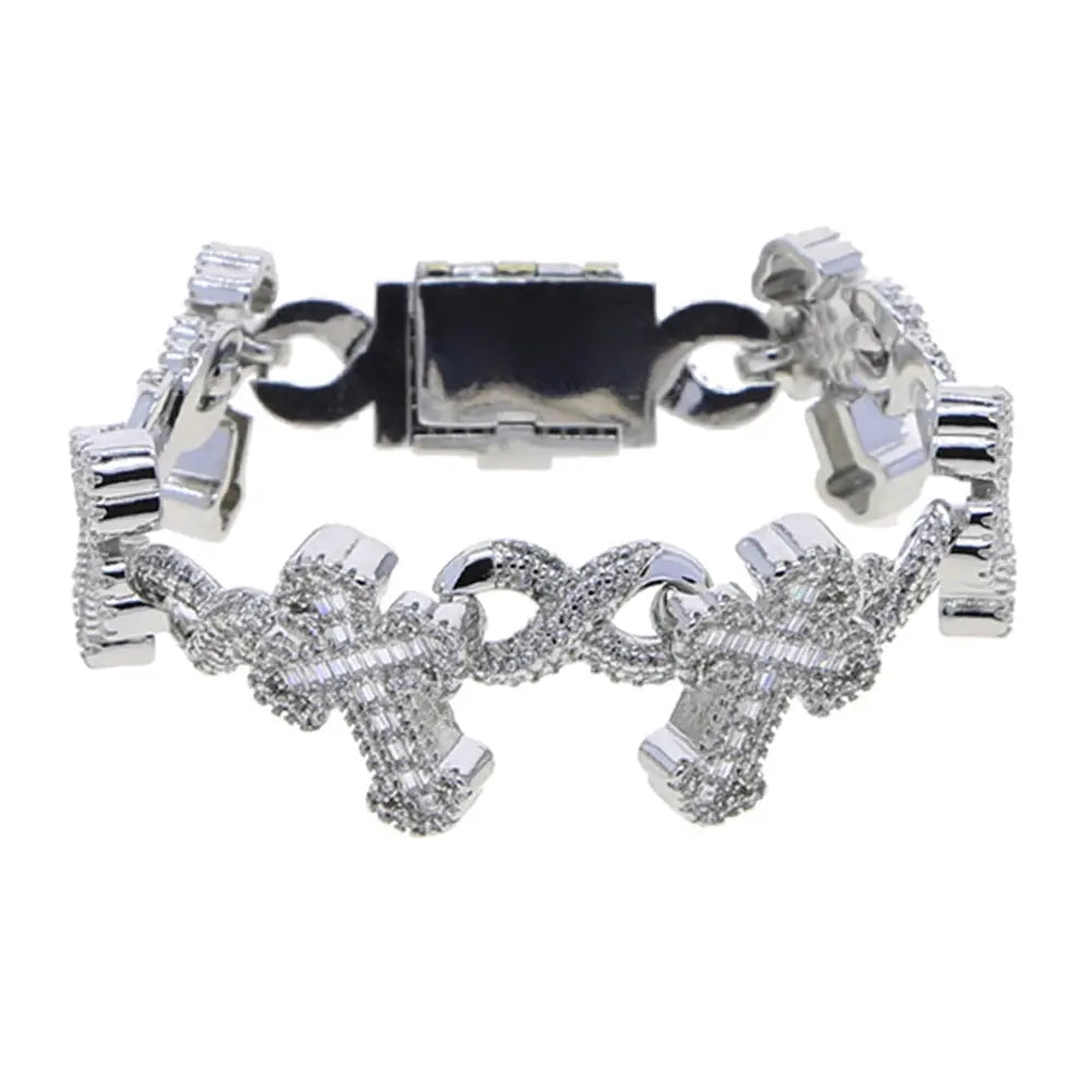 Unisex Cross Charm Bracelet designed for comfort and durability in urban style.
