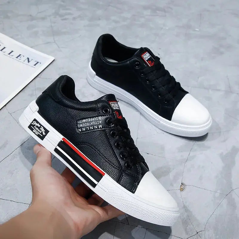 Close-up of Urban Edge Sneakers showcasing the sleek, sewn design.