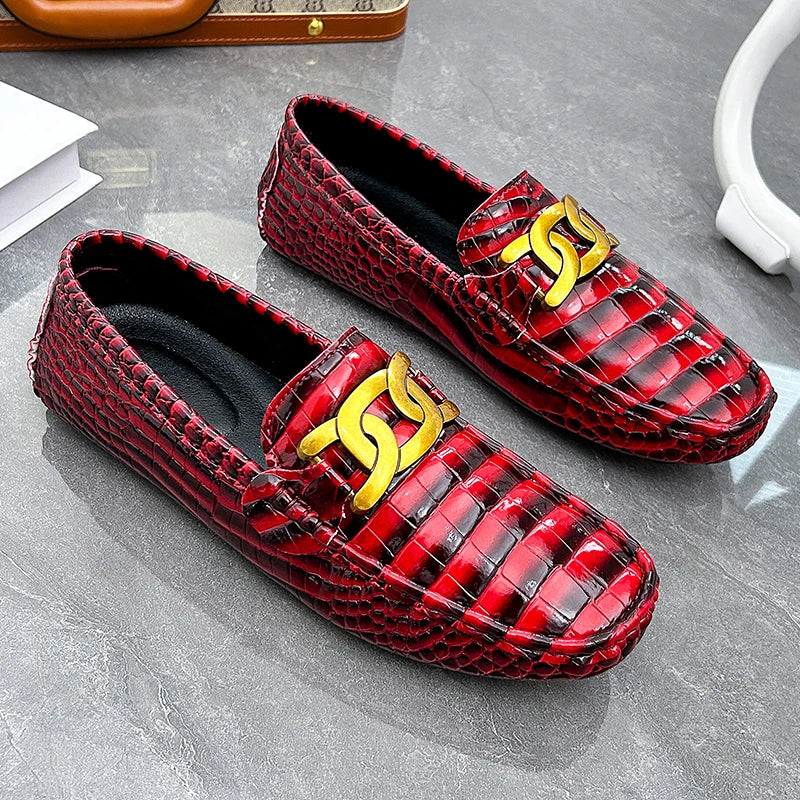 Versatile slip-on loafers combining premium leather construction with comfort insole