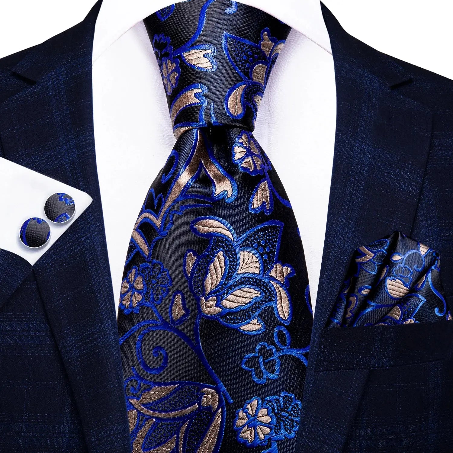 Vibrant red and green tie set designed to command attention.