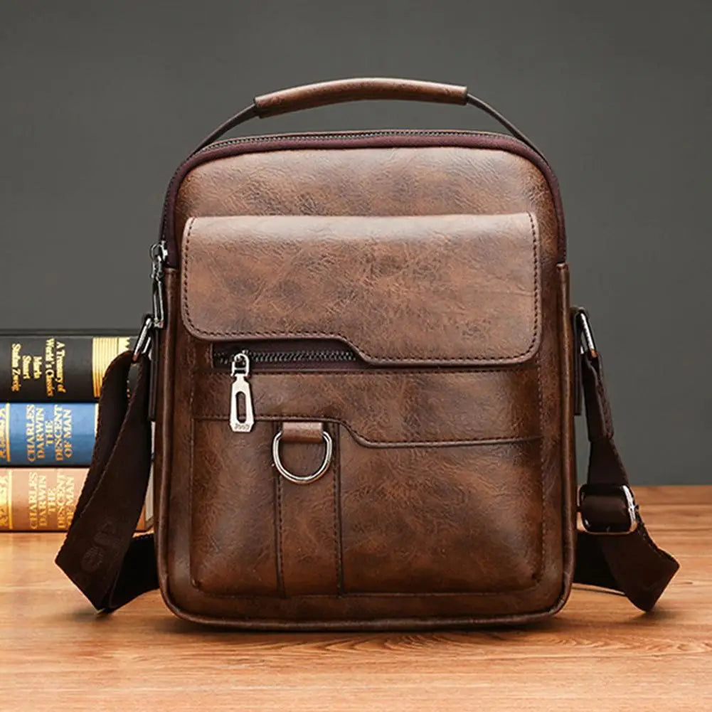 Urban Explorer crossbody bag interior showing organized compartments for phone wallet and keys