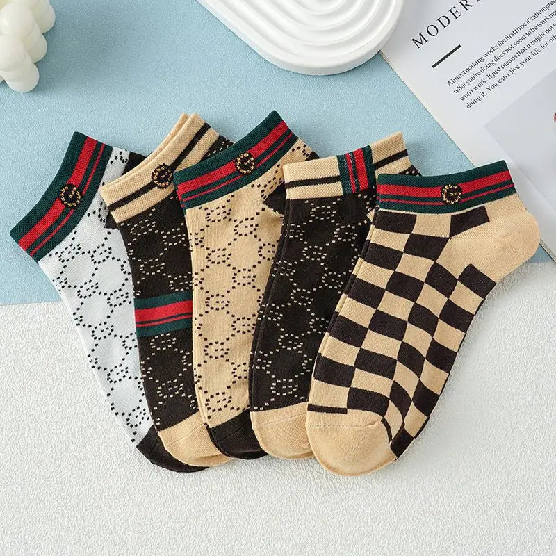 Elegant plaid pattern on Whisper-Soft Socks, ideal for the discerning gentleman's wardrobe.