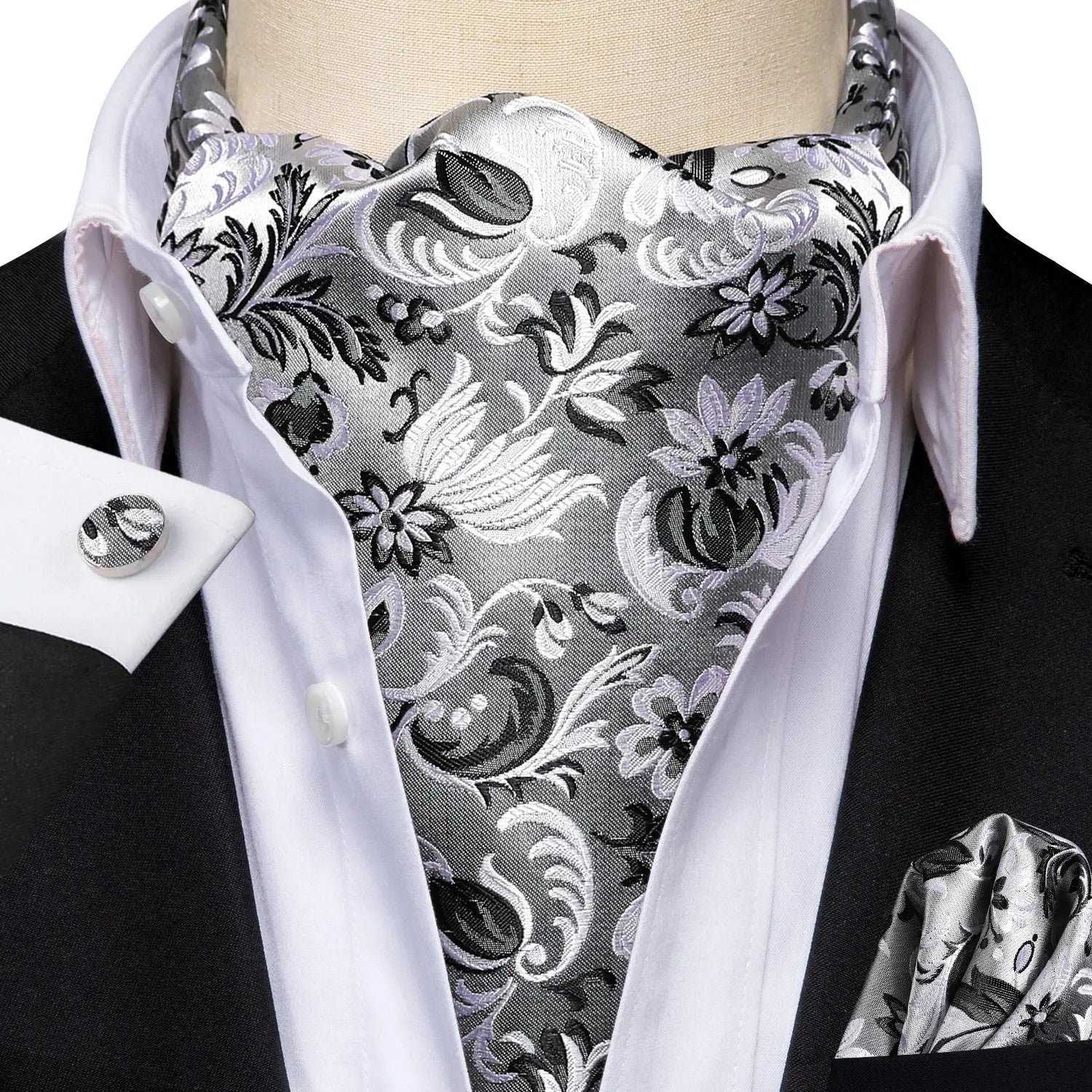 Golden Hour Ascot with paisley pattern, a timeless fashion choice.