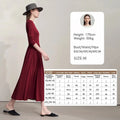 Casual styling of the office dress, demonstrating versatility for after-hours events.