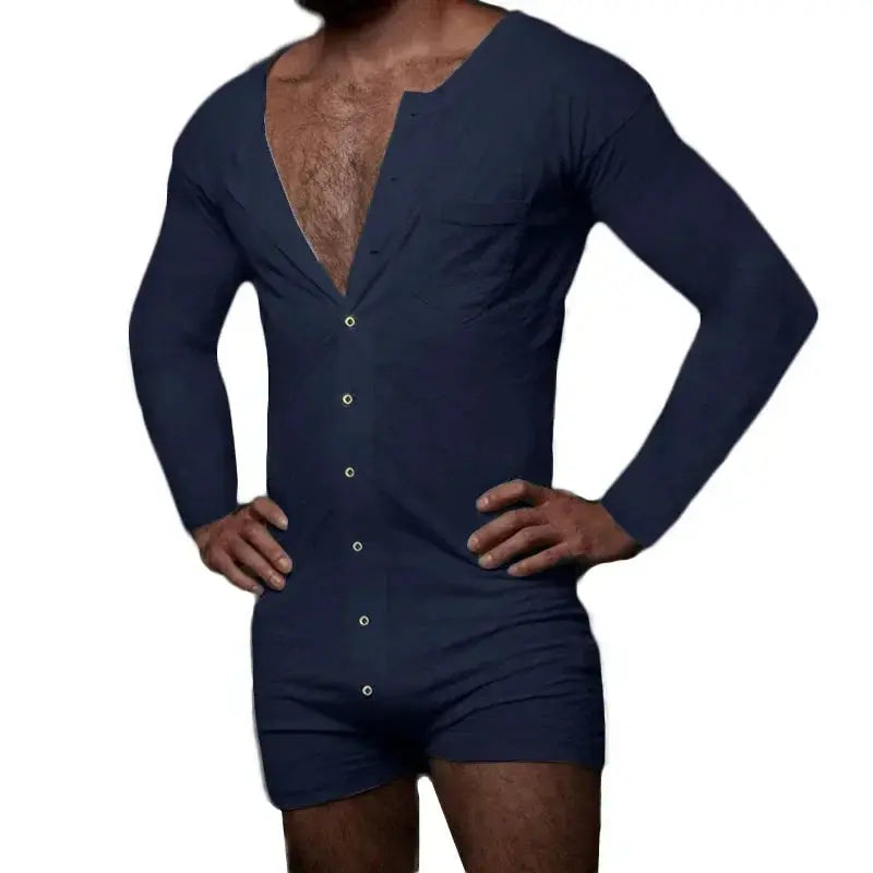 Men's jumpsuit in sleek silhouette, ideal for modern men's style and versatile spring autumn wear.