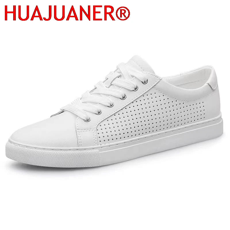 Genuine cow leather sneakers for men offering durability and personalized comfort with wear
