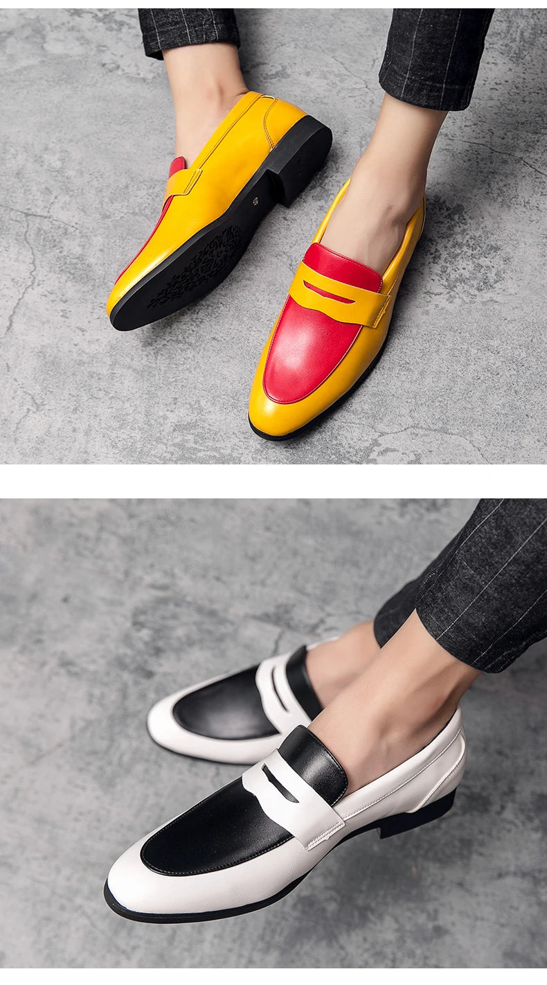 Men's leather loafers showing breathable waterproof construction