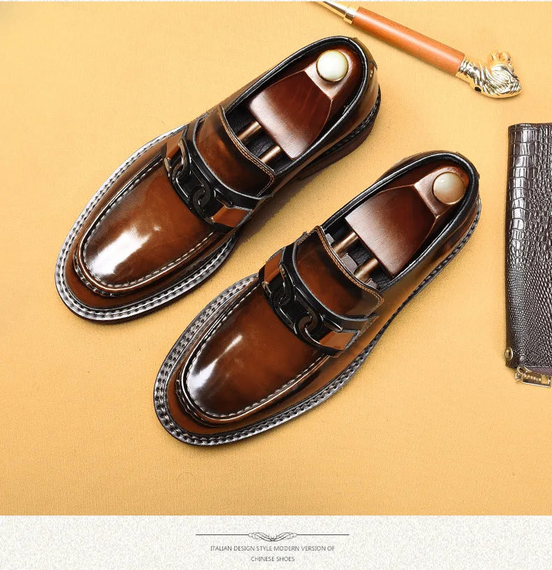 Men's business casual loafers with effortless slip-on convenience