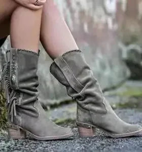Wanderlust boots featuring soft velvet lining and comfortable slip-on design