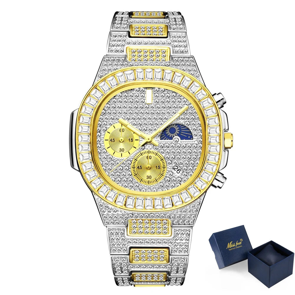 Stylish Midnight Sparkle watch paired with business attire.