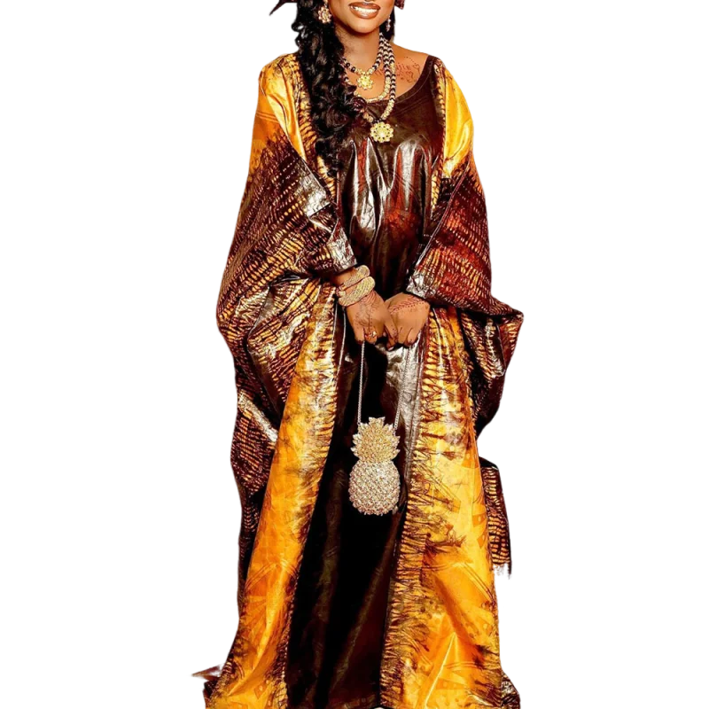 African Festival Printed Traditional Wedding Party Gown