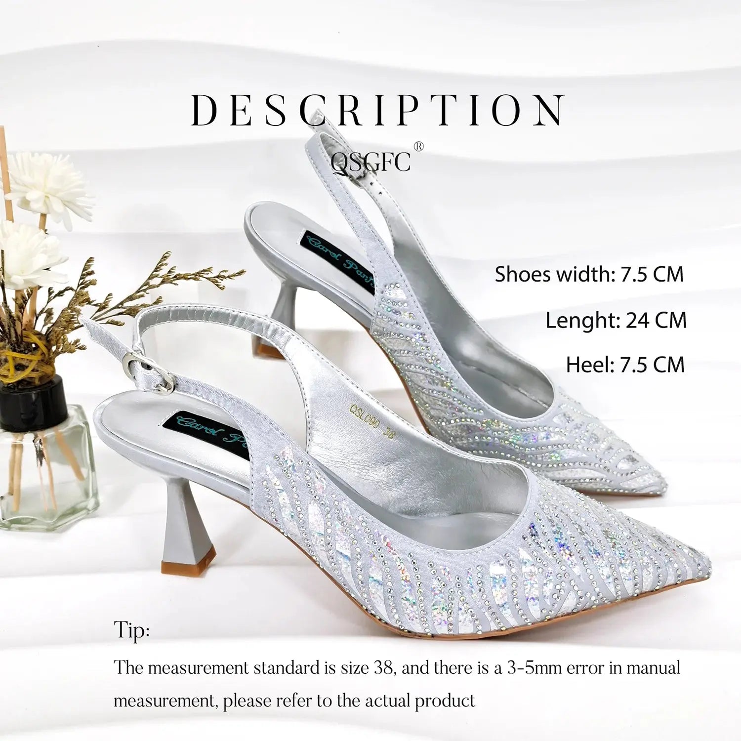 Golden Gala Nights heels showcasing their sleek silhouette and shine.