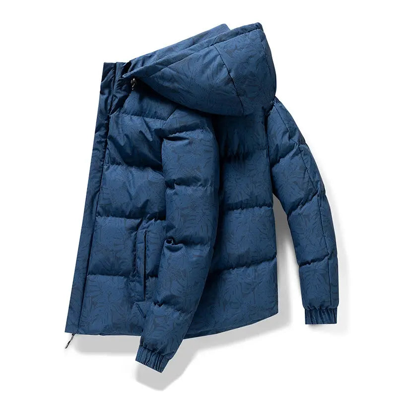 Model wearing the Brisk Winter Wanderer coat, demonstrating its stylish fit and urban winter style.