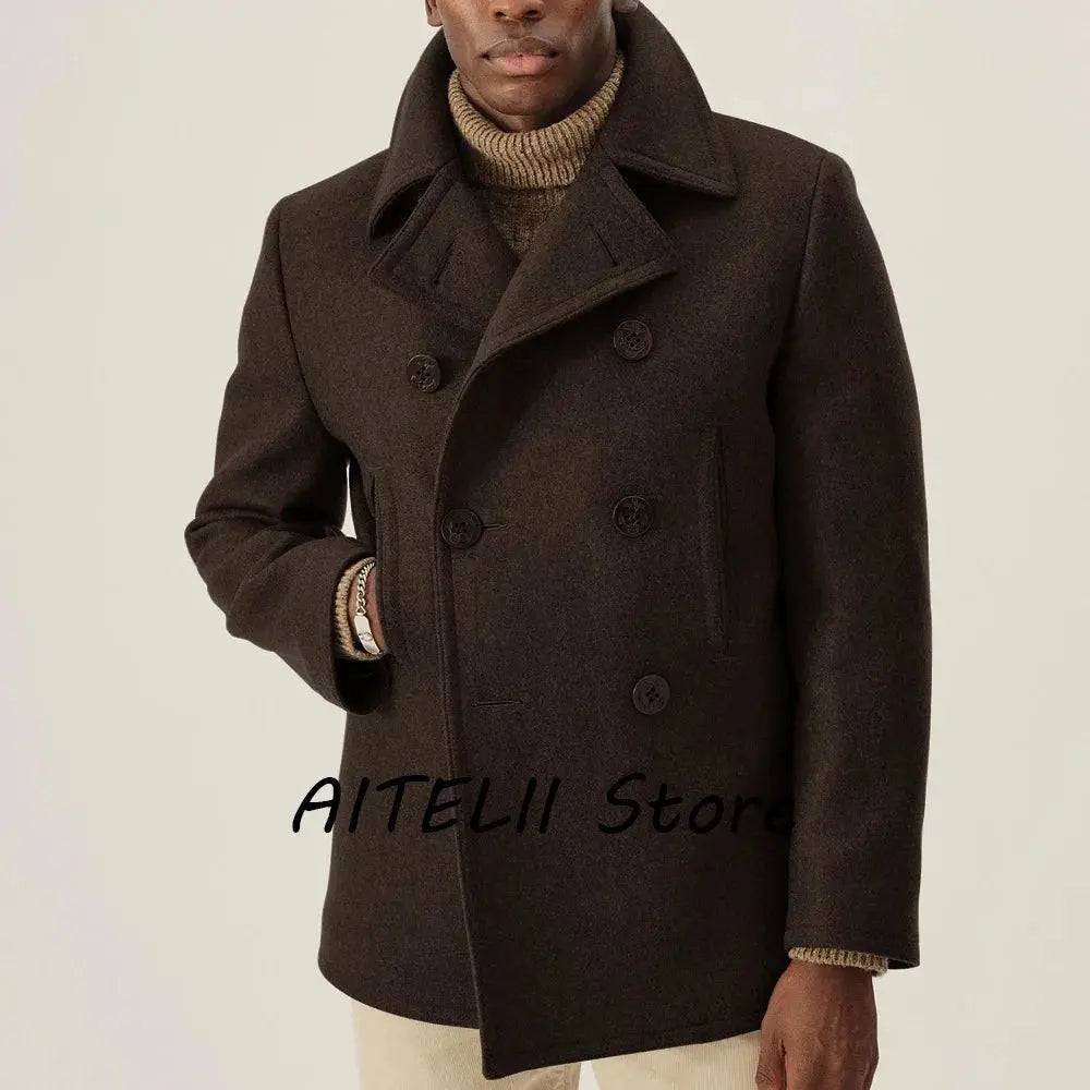 Detail of the coat's lining, emphasizing quality and durability for winter wear.