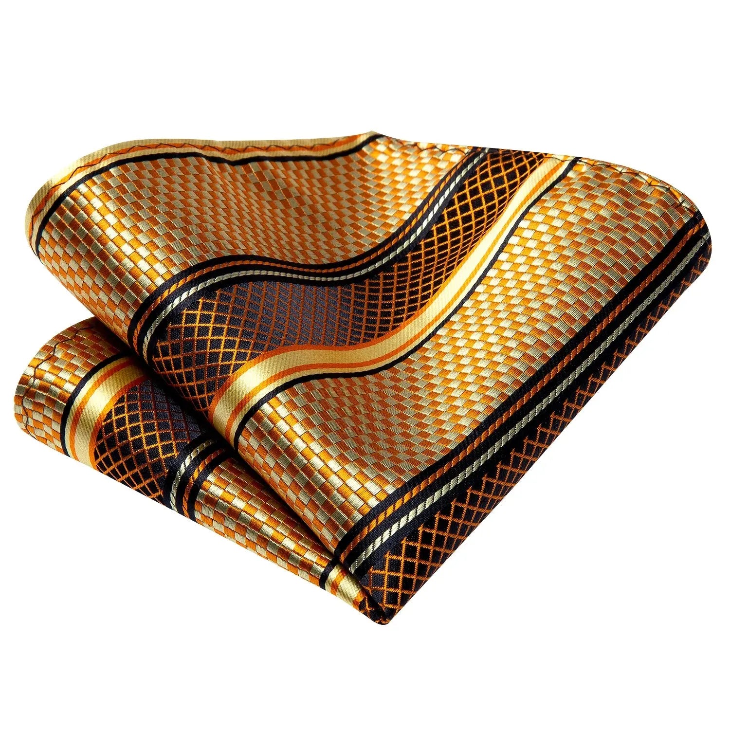 Sophisticated striped silk tie, ideal for formal attire and executive wardrobe.