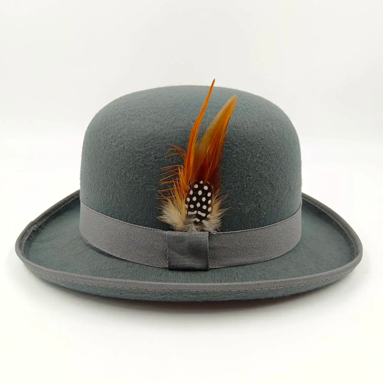Back view of the black fedora, emphasizing its lightweight comfort and quality materials.