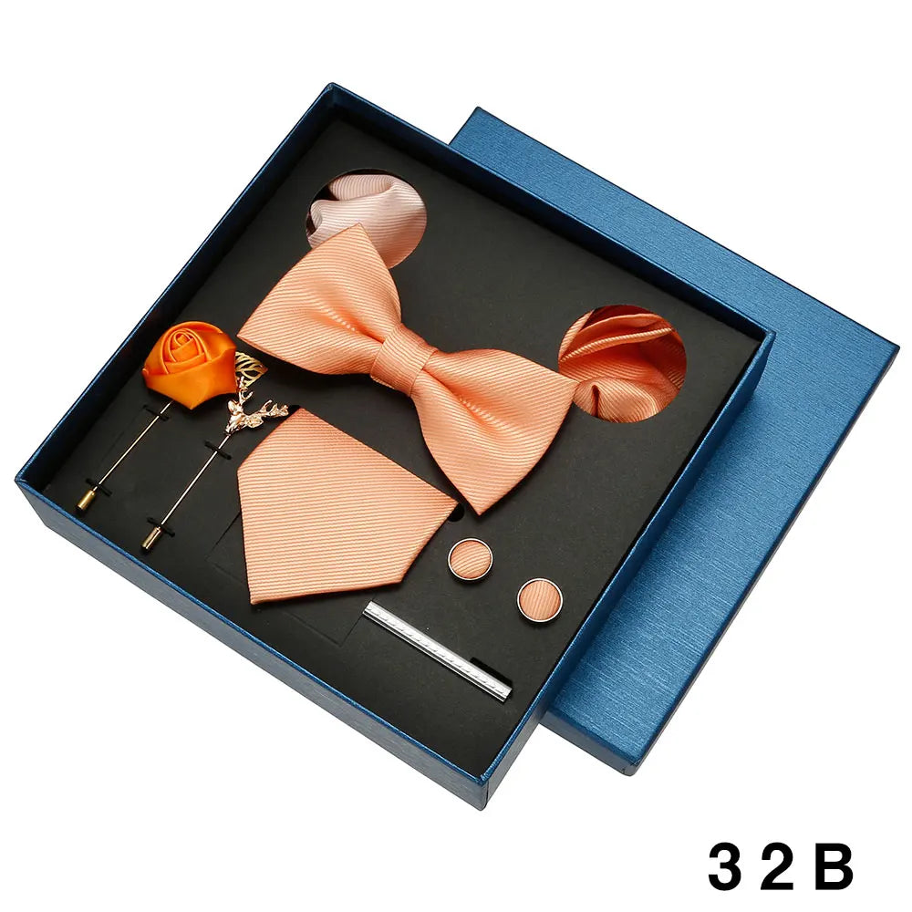 Luxury wedding accessory set including four matching pieces in elegant presentation