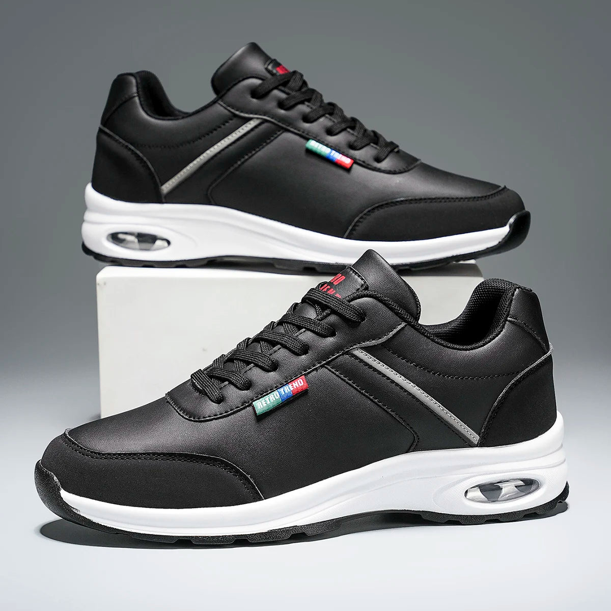 Stylish sneakers combining functionality and fashion for active lifestyles.
