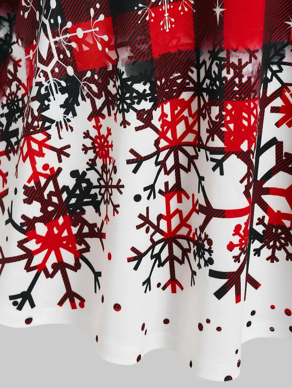 Model wearing the Holiday Radiance Sleeveless Dress, radiating joy at a Christmas party.