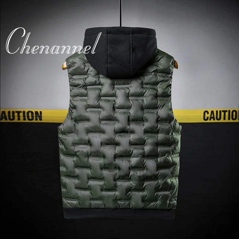 Close-up of the Autumn Chill Wrap Vest's thick polyester fabric for warmth.