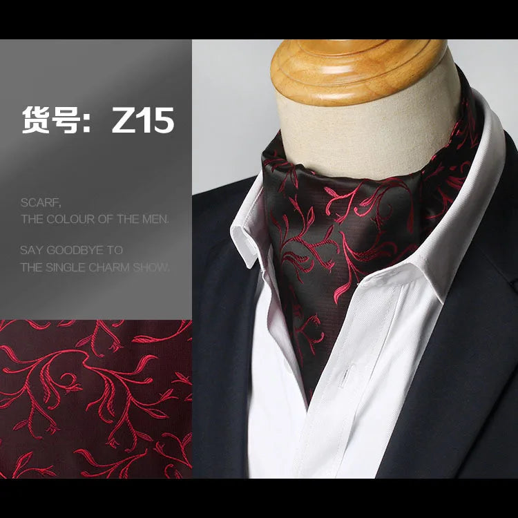 Versatile gentleman's cravat with playful dots