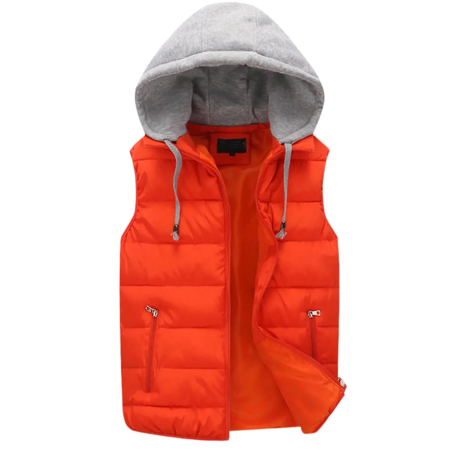 Close-up of the Winter Embrace Vest's dynamic thermal insulation, showcasing its lightweight design.