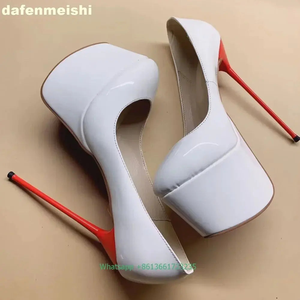 Close-up of leopard high heels showcasing the pigskin insole for comfort.
