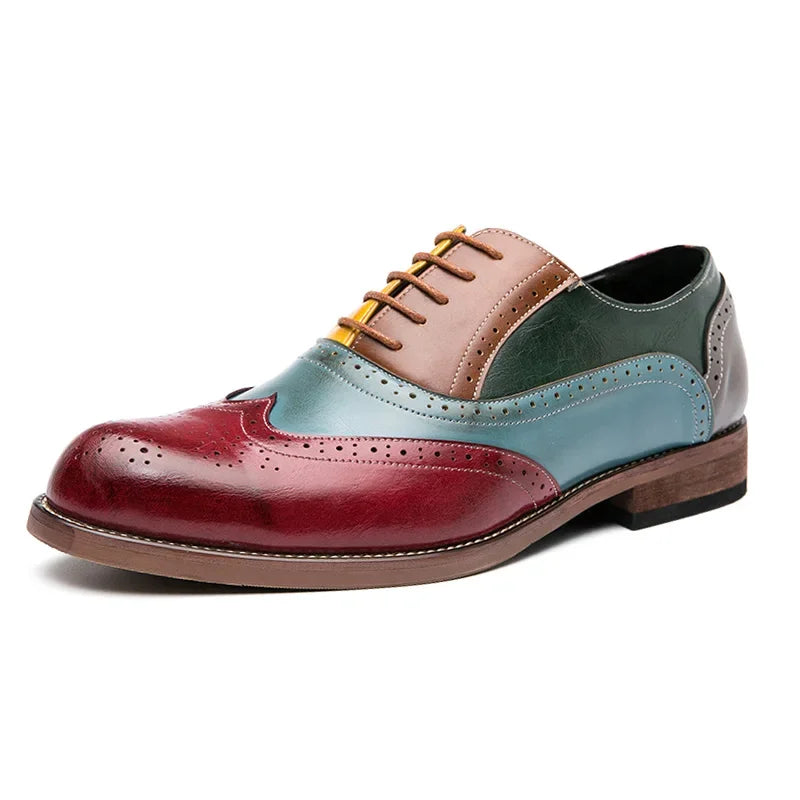 Elegant and comfortable brogue shoes for high-powered meetings.