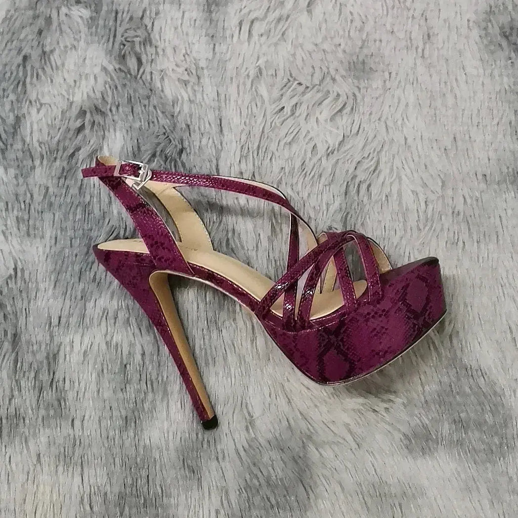 Luxury snakeskin heels designed for unforgettable impressions.