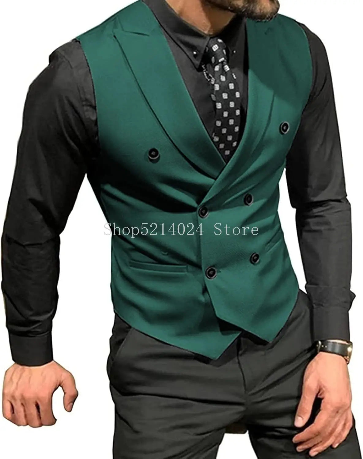 Versatile men's vest in deep burgundy, suitable for weddings and other formal events.