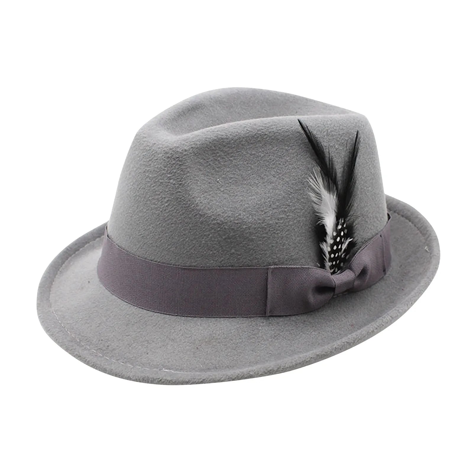 Autumn Serenade Fedora with handcrafted badges, emphasizing its unique and stylish design.