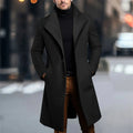 Flat lay of the woolen coat with accessories, ideal for men's fashion and gifts.